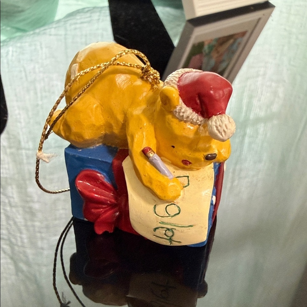Vintage Disney Winnie the Pooh Santa Christmas Ornament MCF Midwest Cannon Falls